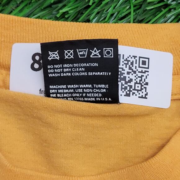 Vintage 80s Neelys-Bend Crop-Top Shirt Womens Large 21x17 Yellow - Picture 7 of 12